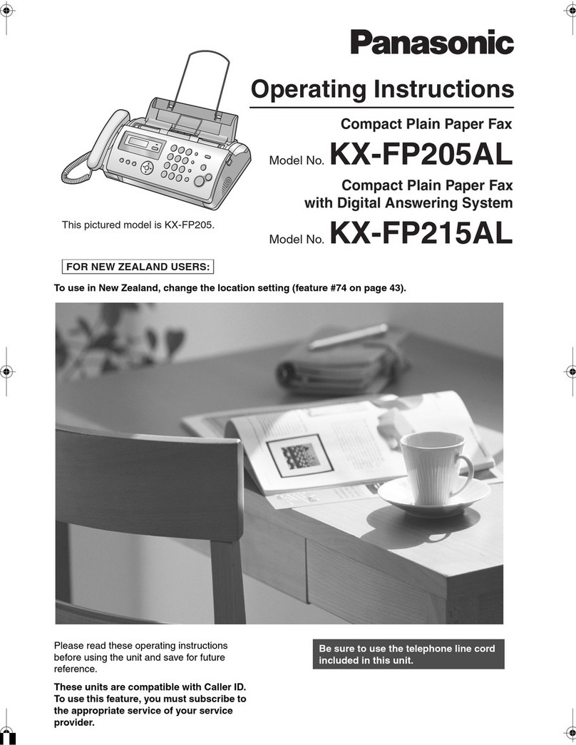 Panasonic KX-FP205AL User manual Panasonic KX-FP205AL User manual