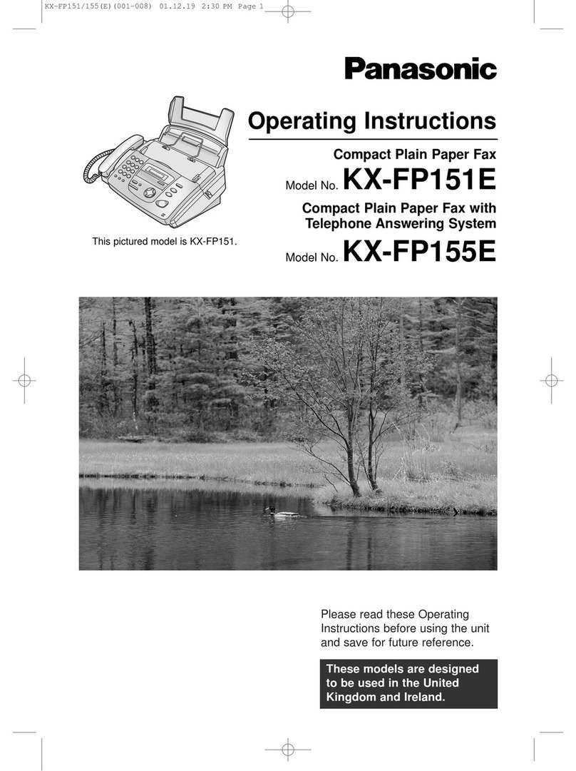 Panasonic KX-FP151E operating instructions