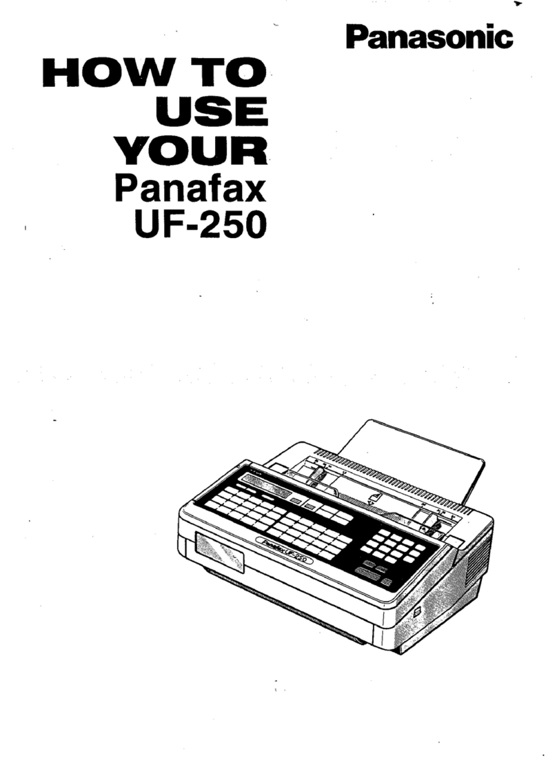 Panasonic Panafax UF-250 user manual