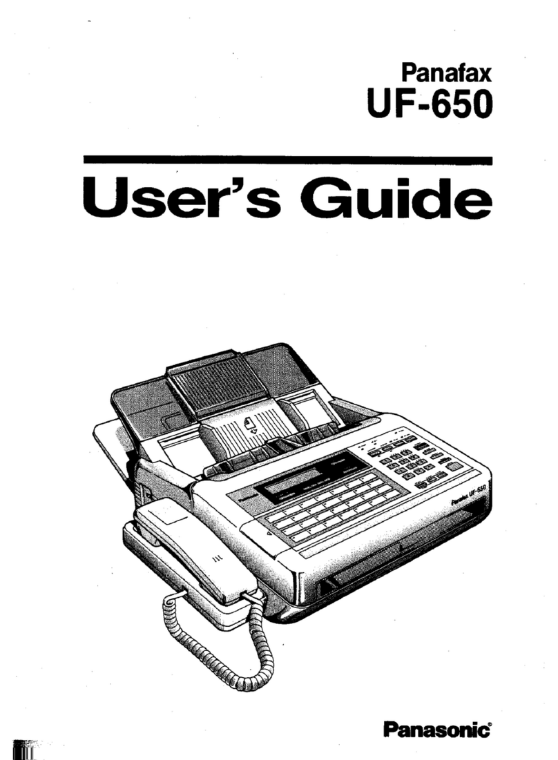 Panasonic Panafax UF-650 user guide