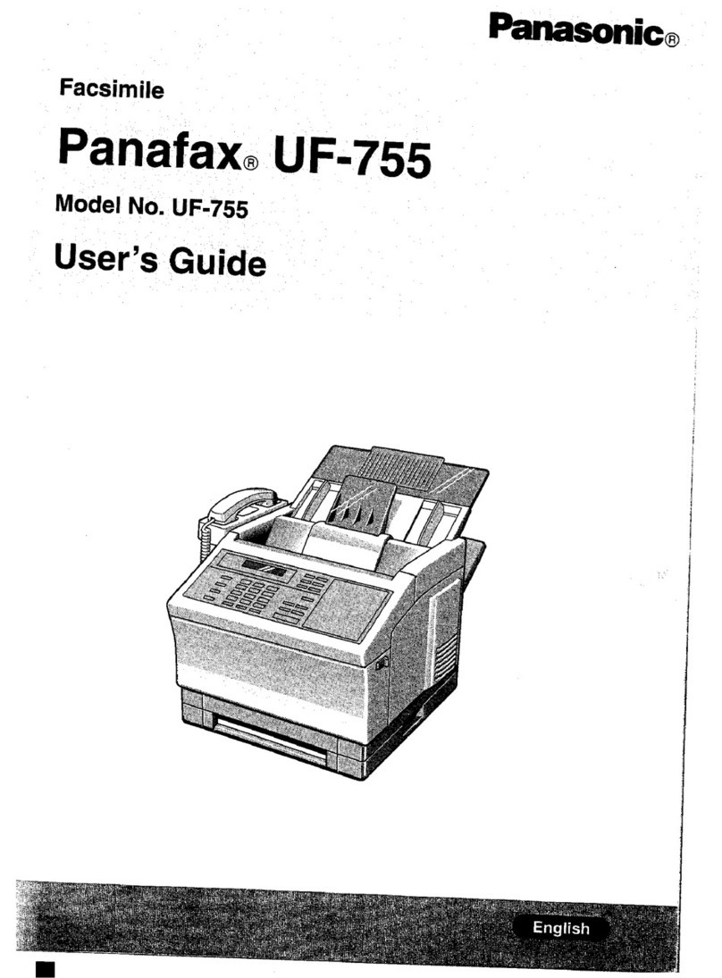 Panasonic Panafax UF-755 User manual