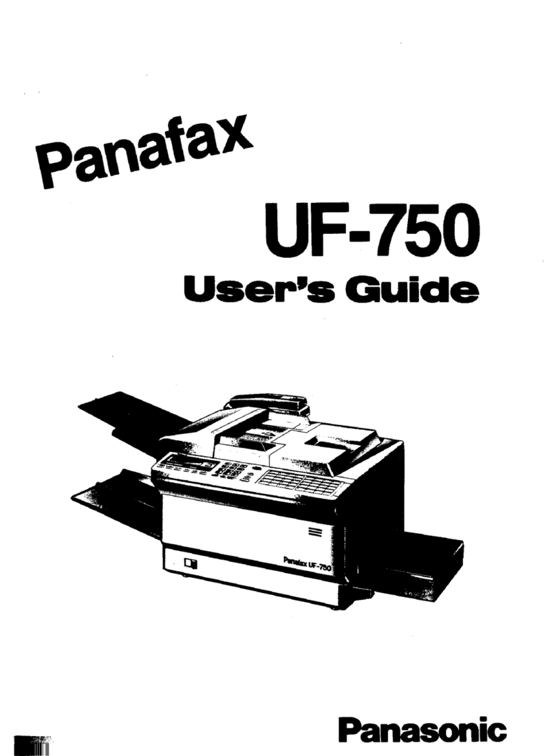 Panasonic Panafax UF-750 user guide