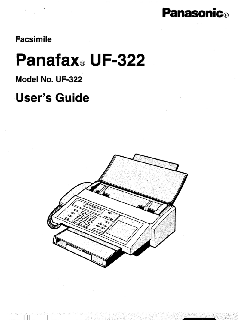 Panasonic Panafax UF-322 User manual