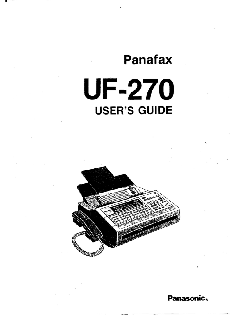 Panasonic Panafax UF-270 user guide