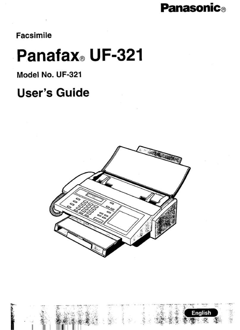 Panasonic PANAFAX UF-321 User manual