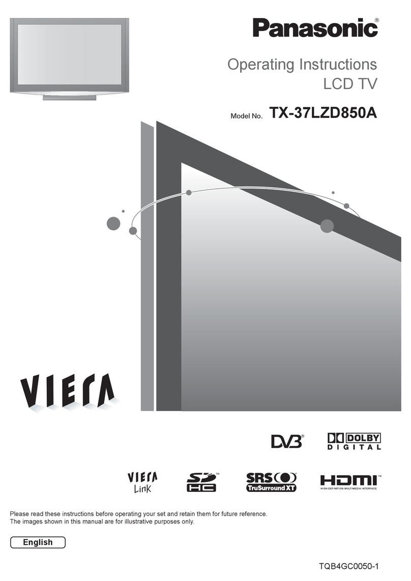 Panasonic Viera TX-37LZD850A operating instructions