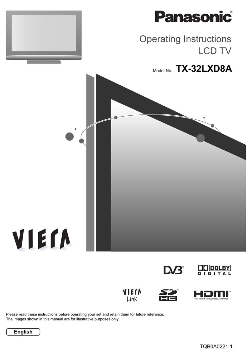 Panasonic Viera TX-32LXD8A User manual