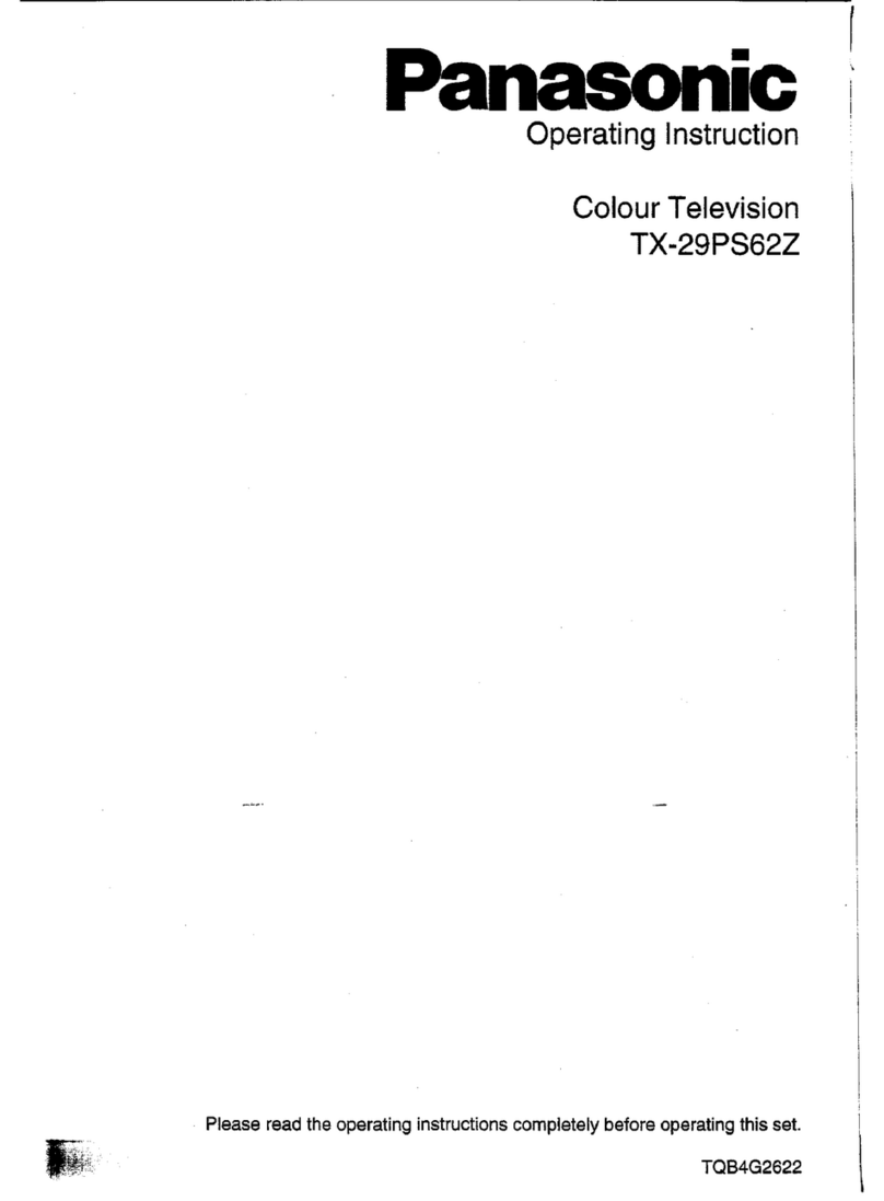 Panasonic TX-29PS62Z operating instructions