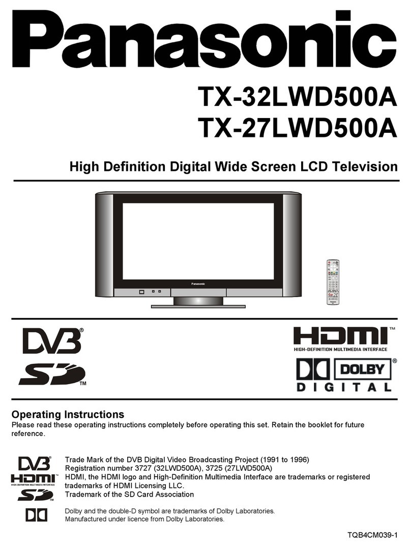 Panasonic TX-27LWD500A operating instructions