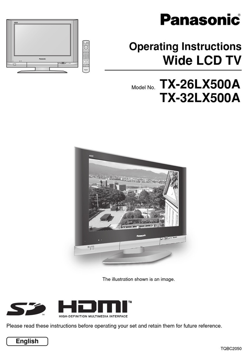 Panasonic TX-26LX500A User manual