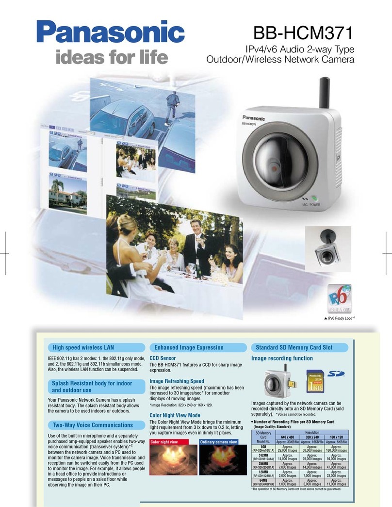 Panasonic BB-HCM371 User manual