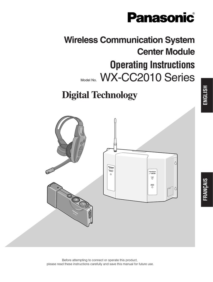 Panasonic WX-CC2010 Series User manual