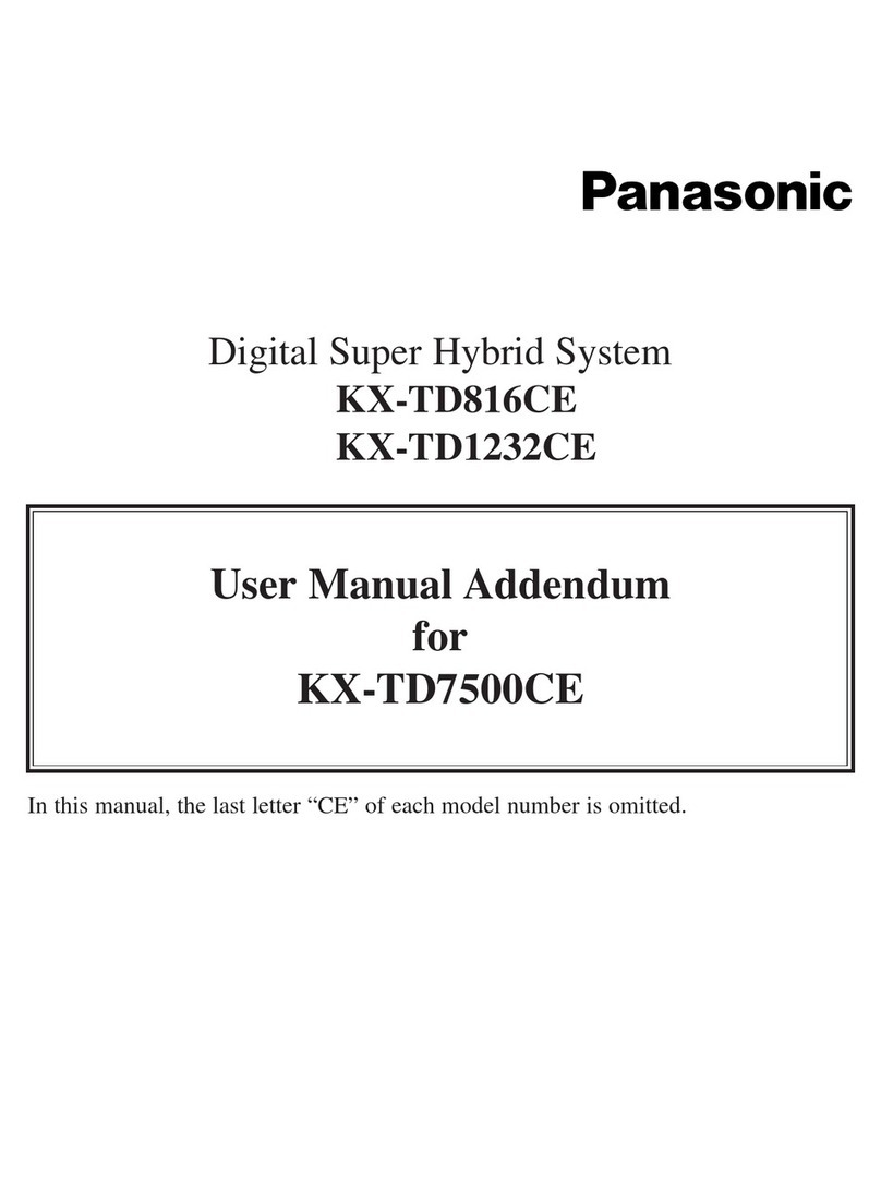 Panasonic KX-TD1232CE Installation and operating instructions