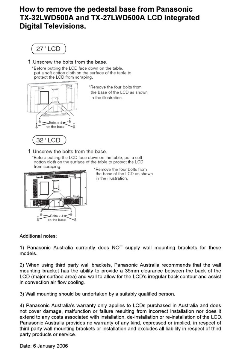 Panasonic TX-32LWD500A User manual Panasonic TX-32LWD500A User manual