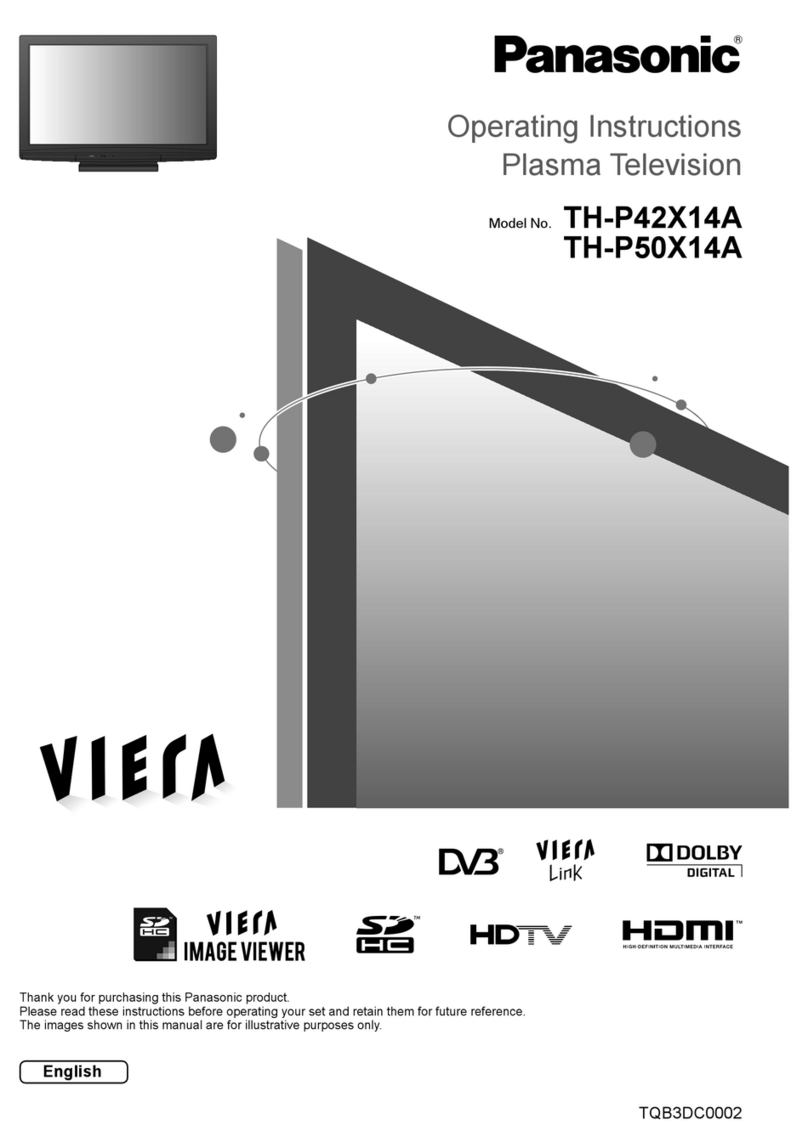 Panasonic VIERA TH-P42X14A User manual Panasonic VIERA TH-P42X14A User manual
