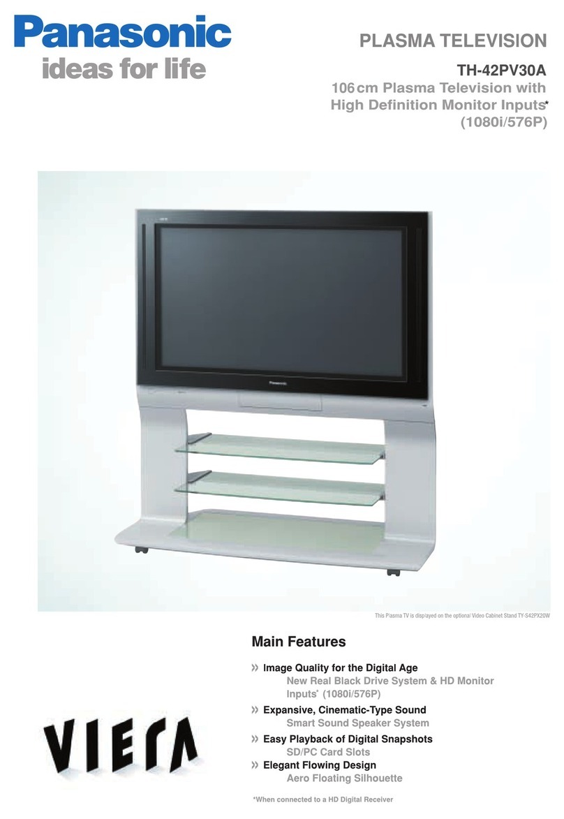 Panasonic VIERA TH-42PV30A User manual