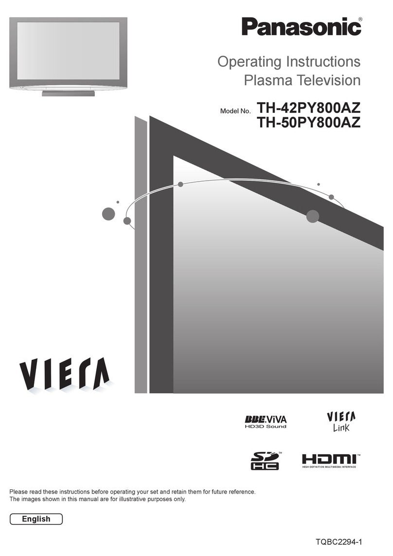 Panasonic Viera TH-42PY800AZ User manual