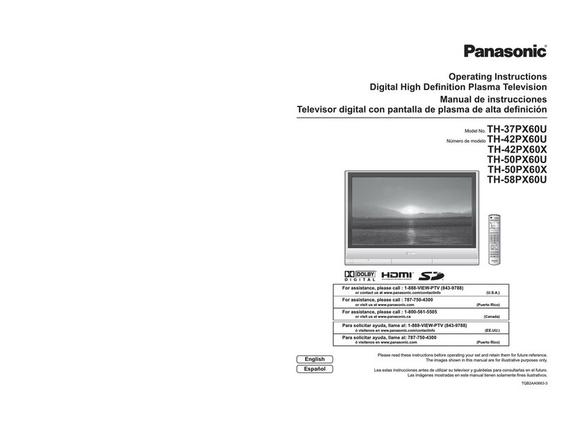 Panasonic TH-42PX60X Instruction Manual