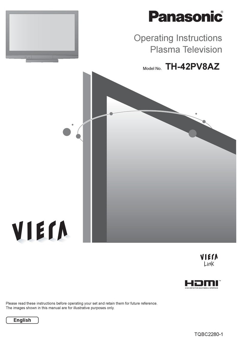 Panasonic Viera TH-42PV8AZ operating instructions