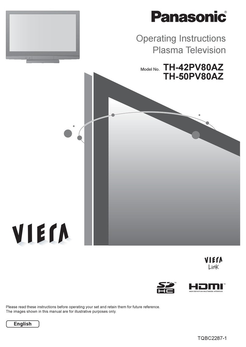 Panasonic Viera TH-42PV80AZ User manual