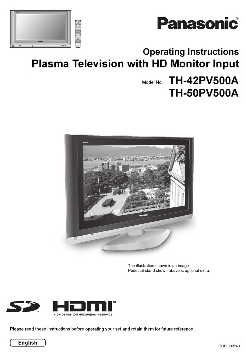 Panasonic TH-42PV500A User manual