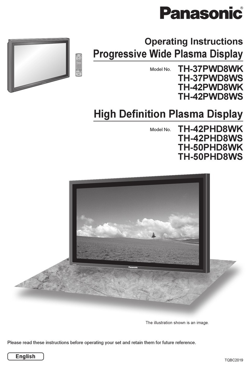 Panasonic TH-37PWD8WK User manual