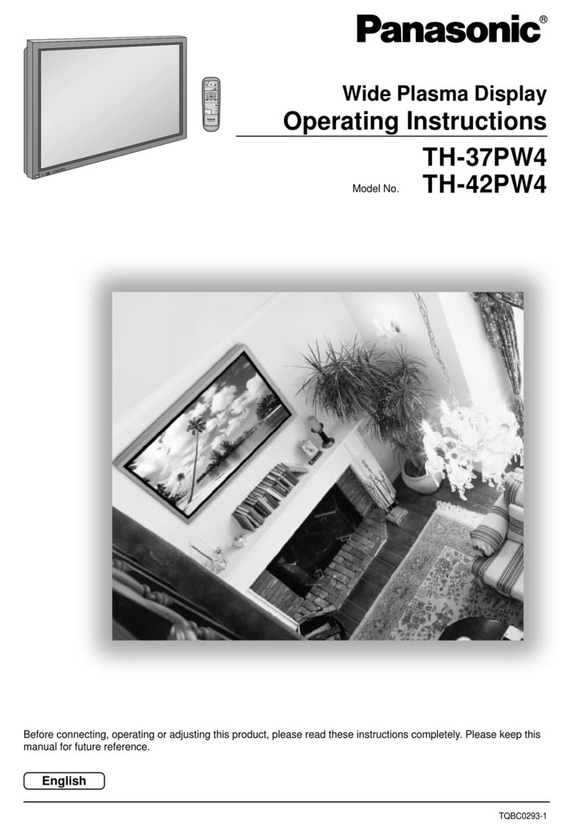 Panasonic TH-37PW4 User manual Panasonic TH-37PW4 User manual