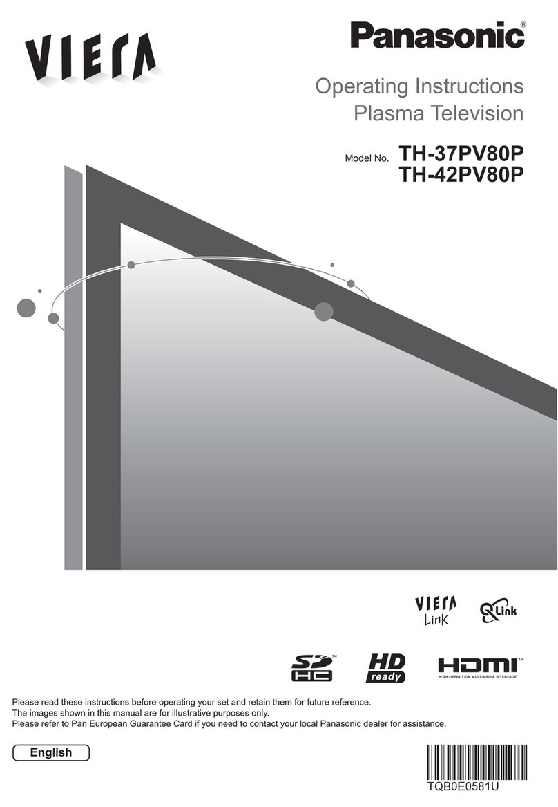 Panasonic Viera TH-37PV80P User manual
