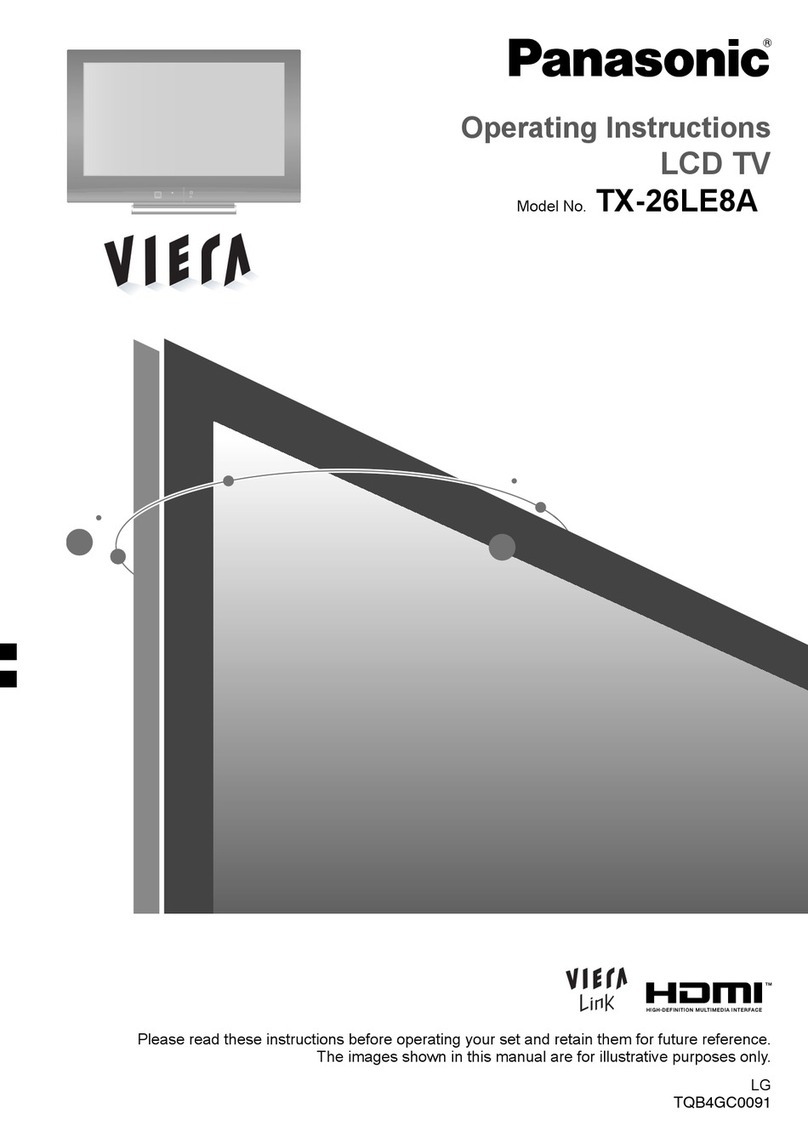 Panasonic Viera TX-26LE8A User manual Panasonic Viera TX-26LE8A User manual
