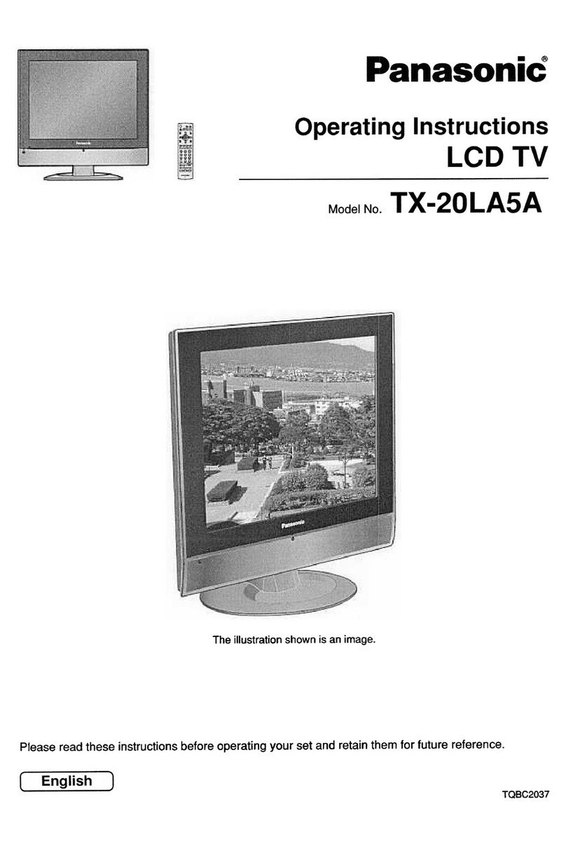 Panasonic TX-20LA5A operating instructions