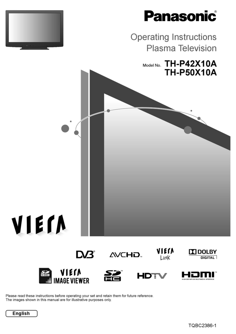 Panasonic Viera TH-P50X10A User manual