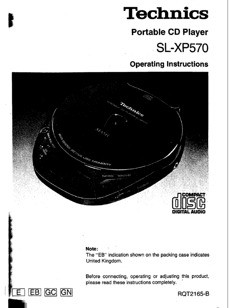 Technics SL-XP570 User manual