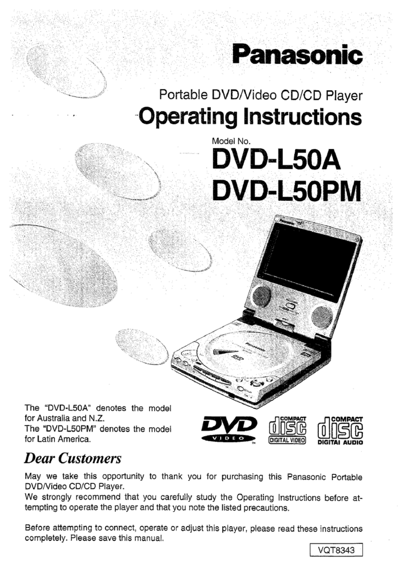 Panasonic DVD-L50A operating instructions