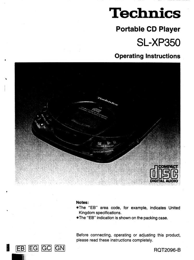 Technics SL-XP350 User manual