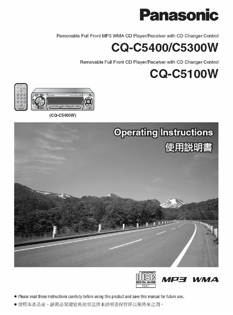 Panasonic CQ-C5100W operating instructions