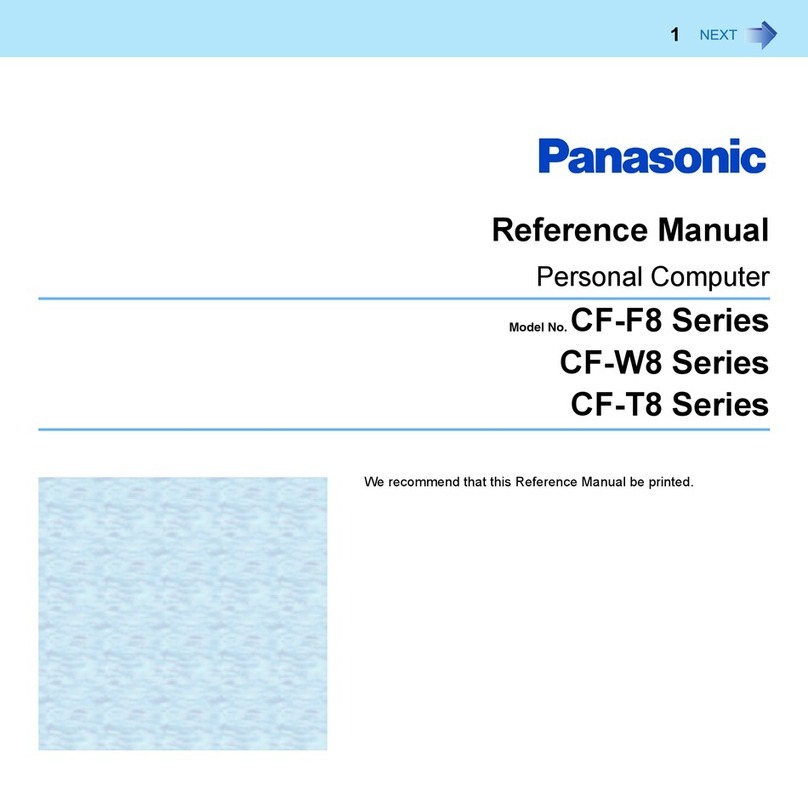 Panasonic CF-W8 Series User manual