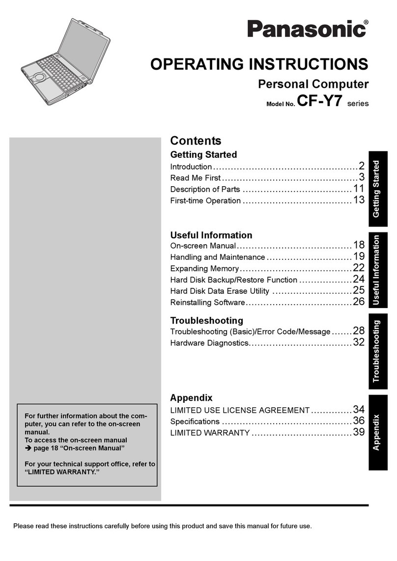 Panasonic CF-Y7 series User manual