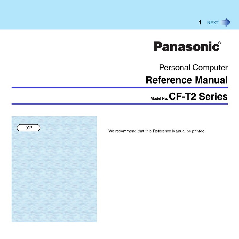 Panasonic CF-T2 Series Reference manual