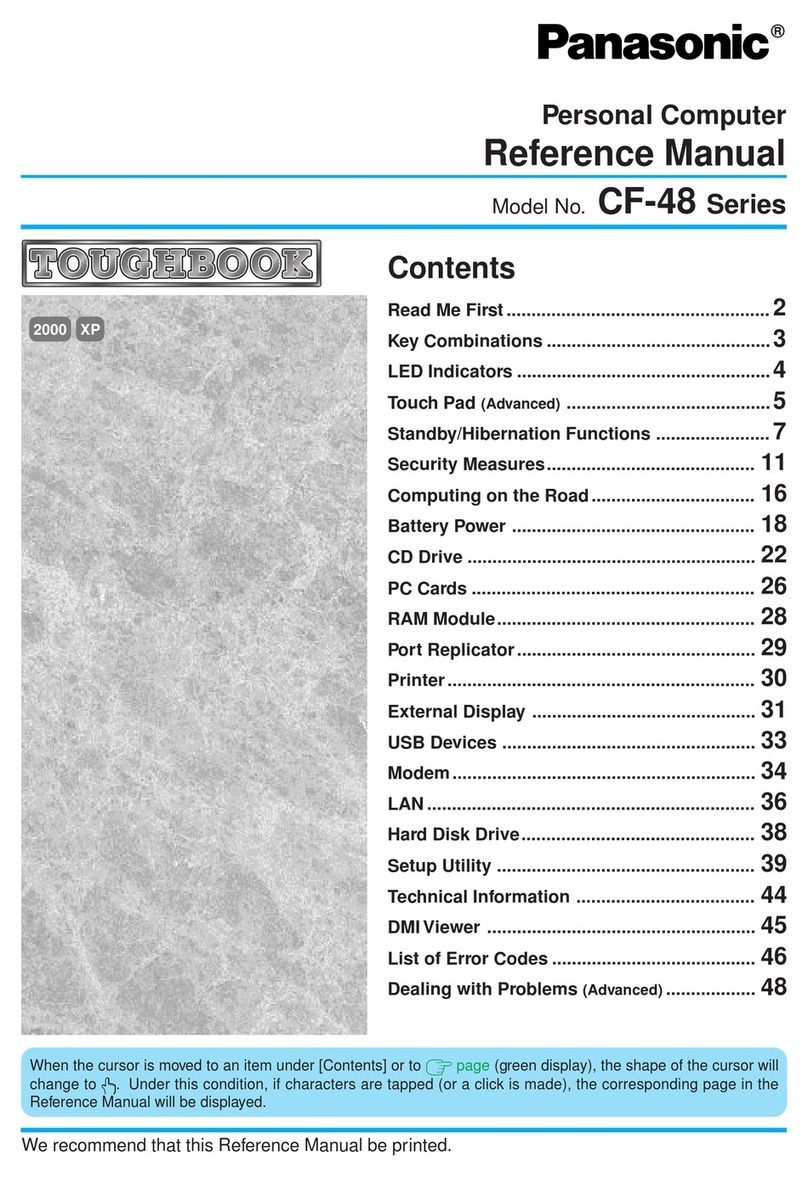 Panasonic Toughbook CF-48 Series User manual