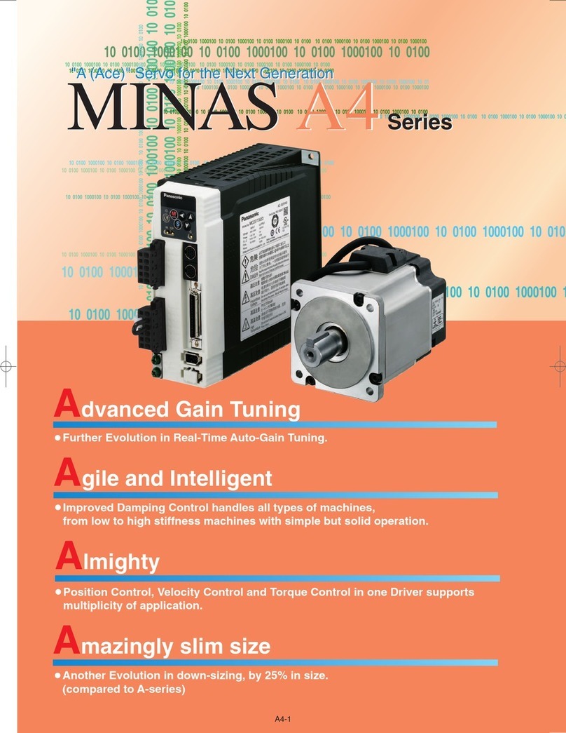 Panasonic Minas A4 Series Owner's manual