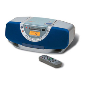 Panasonic RXEX1 - RADIO CASSETTE W/CD User manual