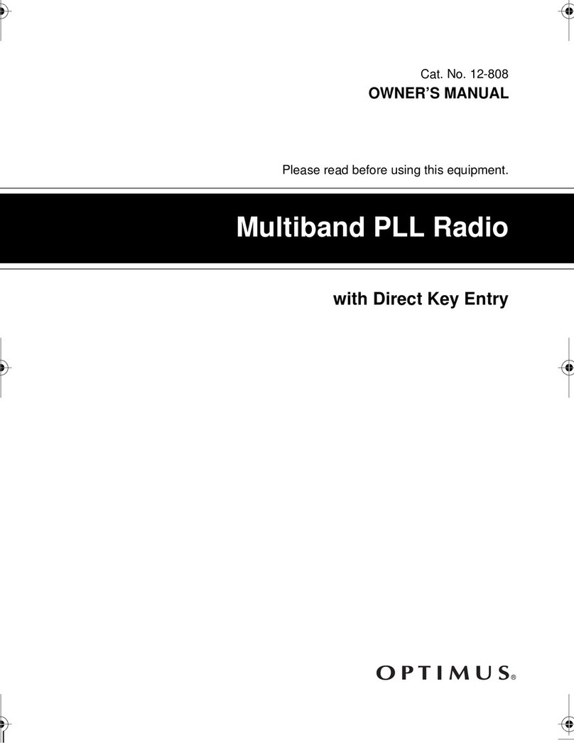Optimus 12-808 owner's manual