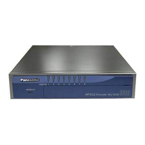 Panasonic WJGXE900 - MPEG2 ENCODER operating instructions