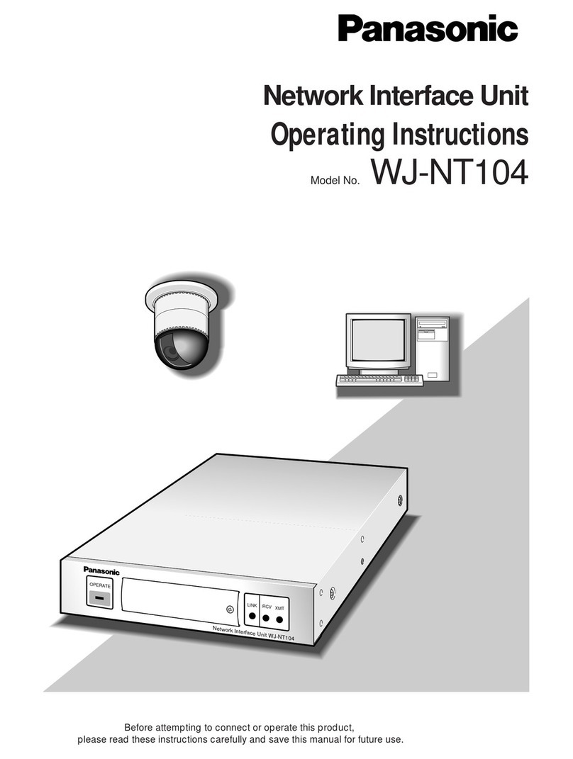 Panasonic WJ-NT104 operating instructions Panasonic WJ-NT104 operating instructions