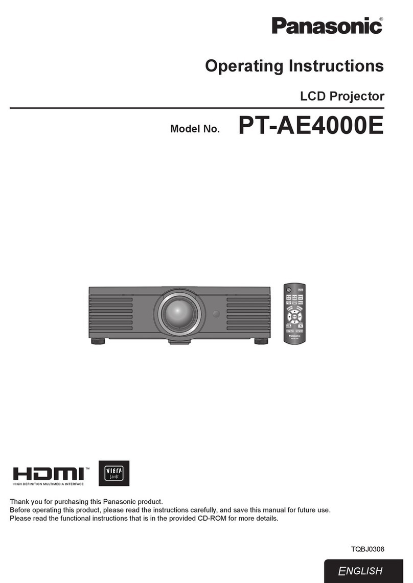 Panasonic PT-AE4000E User manual