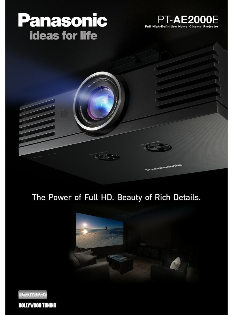 Panasonic PT-AE2000E Brochure & specs