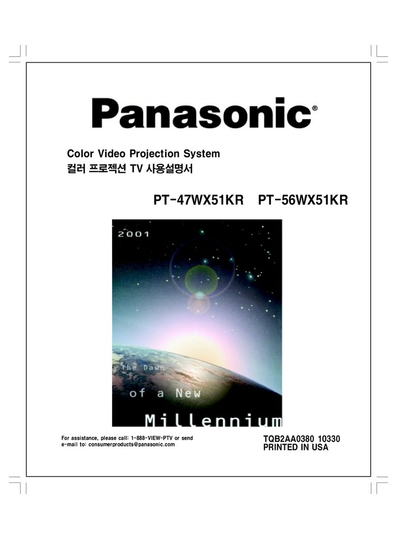Panasonic PT-56WX51KR User manual
