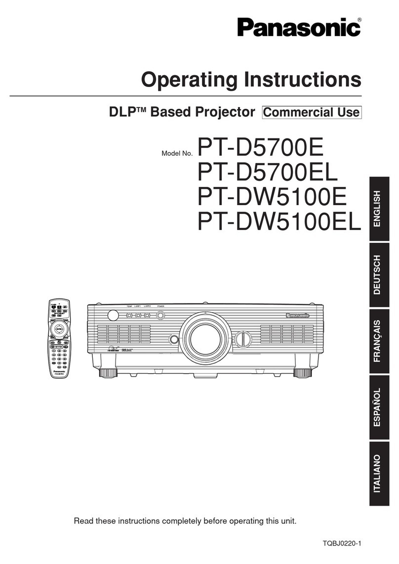 Panasonic PT-DW5100EL User manual