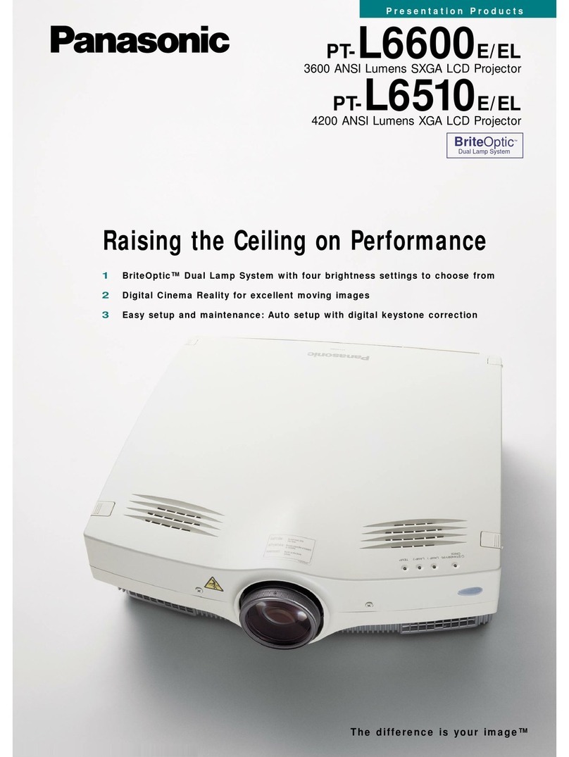 Panasonic PT-L6510E Brochure & specs