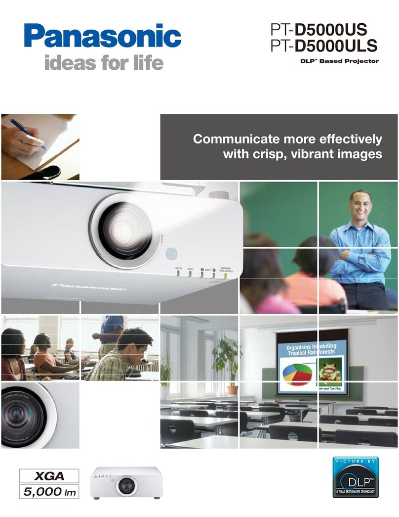 Panasonic PT PT-D5000ULS User manual
